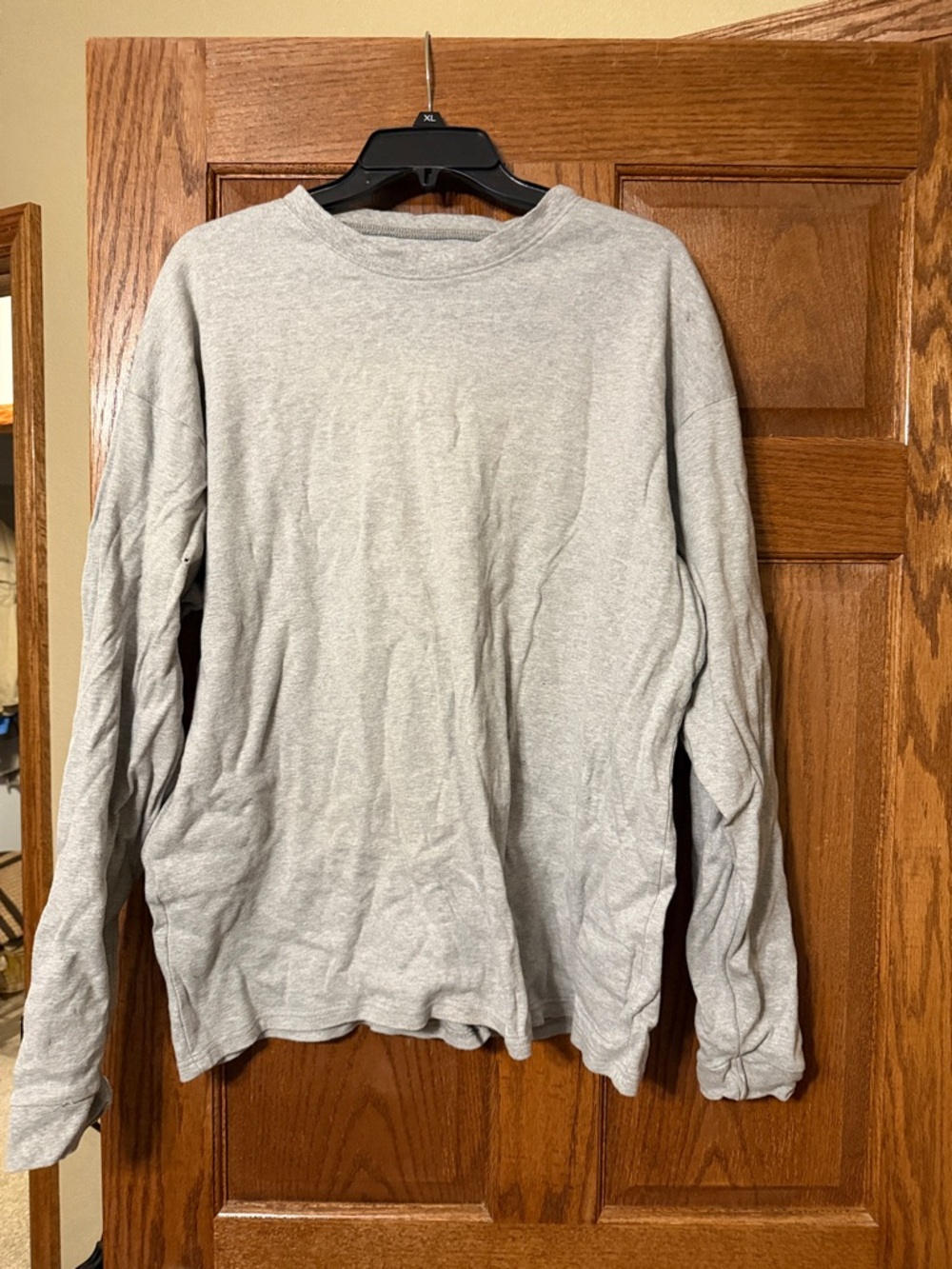 Black Stallion FR Men's Long Sleeve Crewneck Shirt - Light Gray